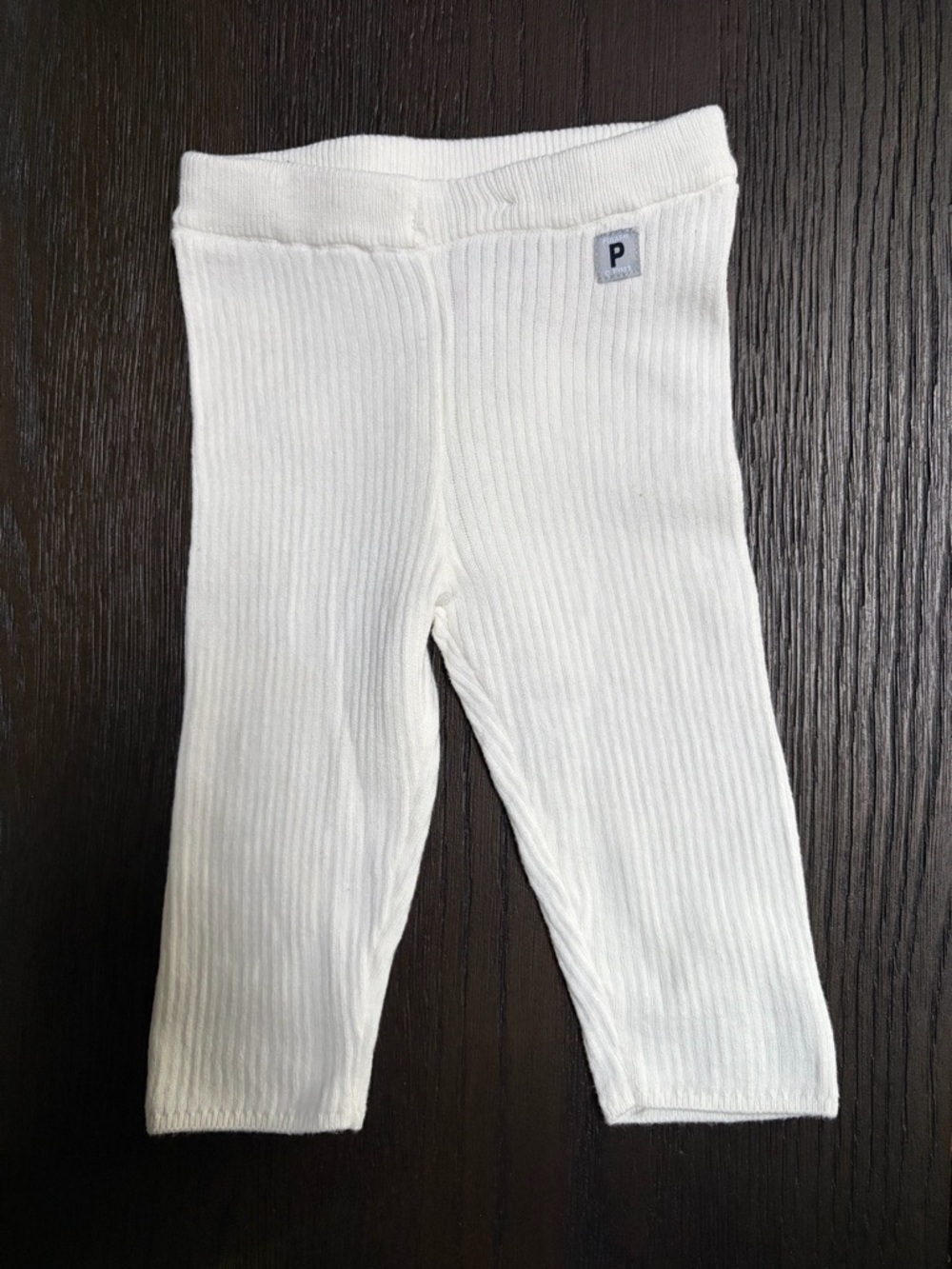 LIKE NEW Polarn O. Pyret Baby Knitted Organic Cotton Baby Leggings